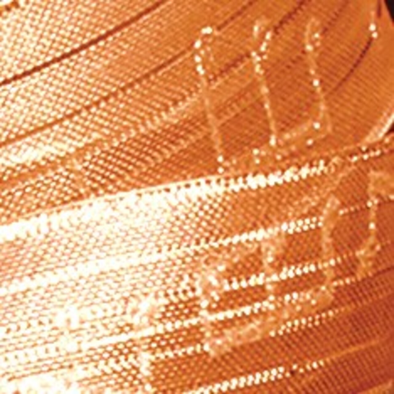 The Ribbon People Copper Metallic Music Notes French Wired Craft Ribbon 1.5" x 27 Yards